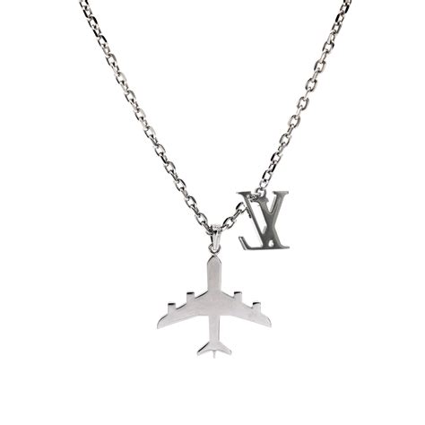 louis vuitton v necklace replica|louis vuitton plane necklace.